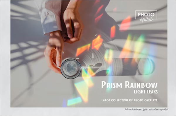 Prism Rainbow Light Leaks Overlays