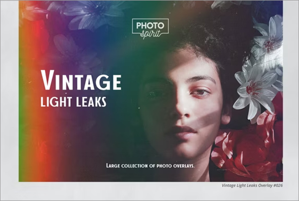 Vintage Light Leaks Overlays