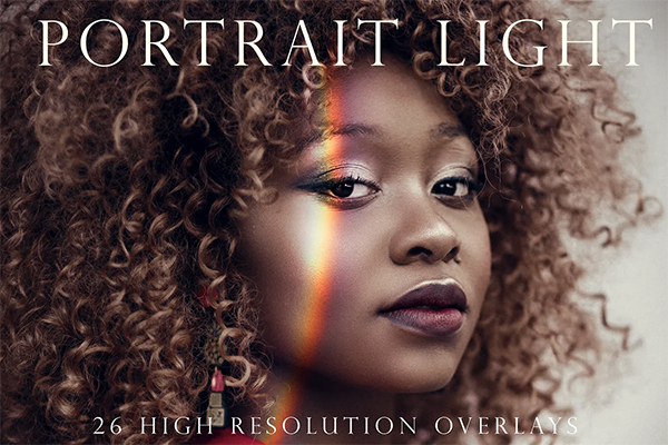 Portrait light leak overlays