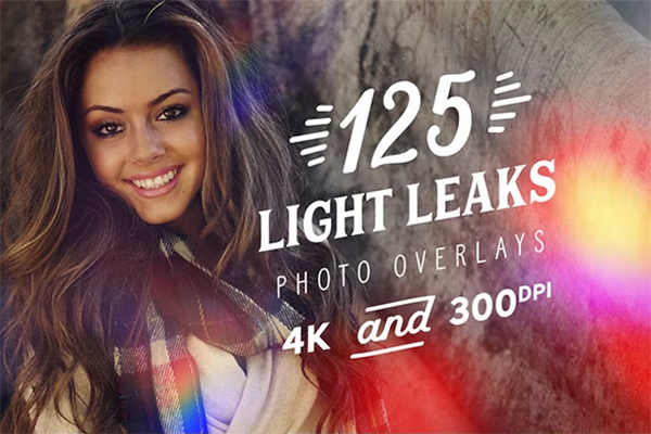 Light Leaks Photo PSD Overlays