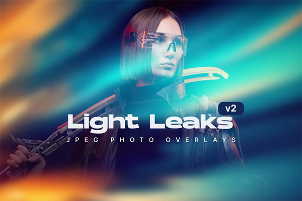 Light leak overlays PSD Design