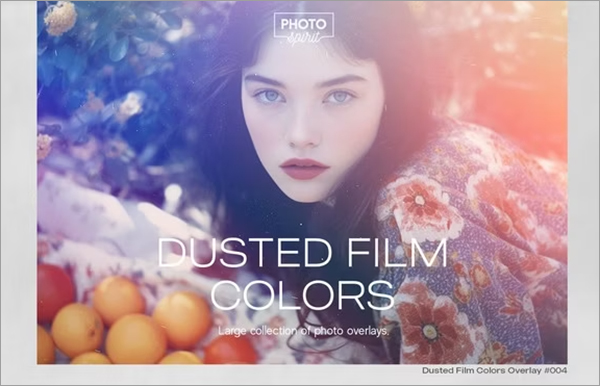 Dusted Film Colors Effect Photo Overlays