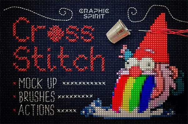 Cross Stitch Photoshop Action