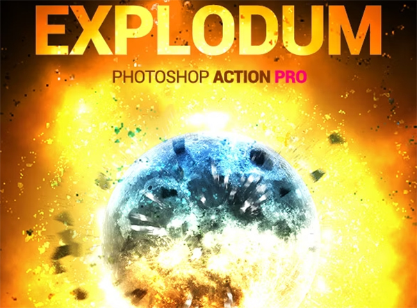 Fire Explosion Explodum Photoshop Action