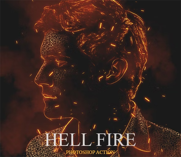 Hell Fire Photoshop Action