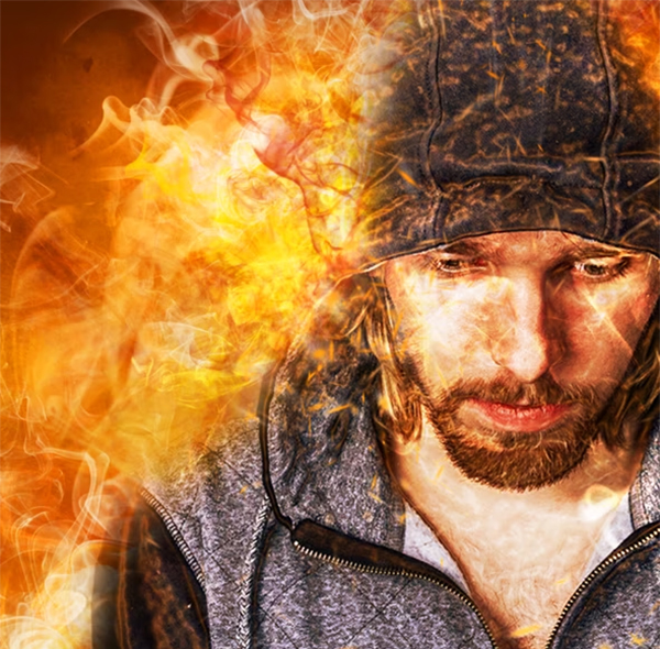 Amazing Flame Photoshop Action