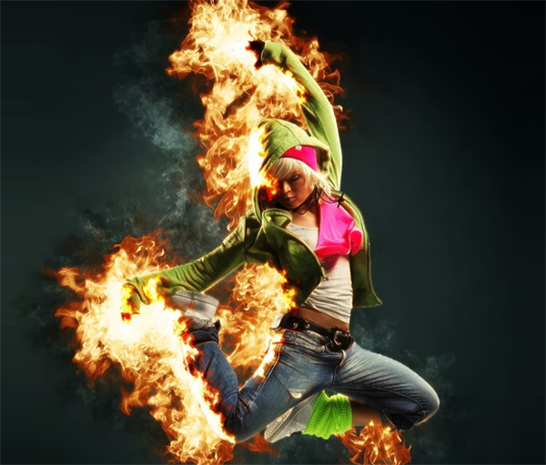 Fire & Burn Photoshop Action