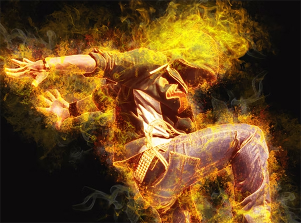Amazing Flame Photoshop Actions