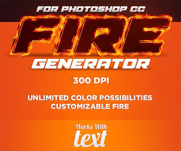 Fire Generator Photoshop Action