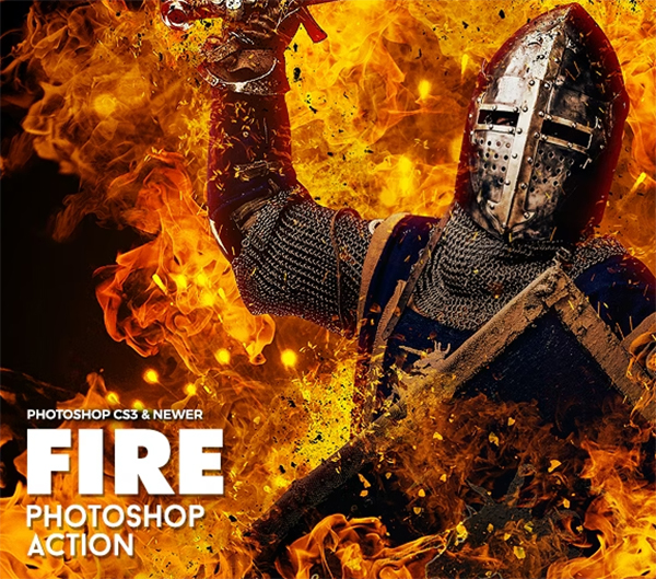 Fire Effect Photoshop Action