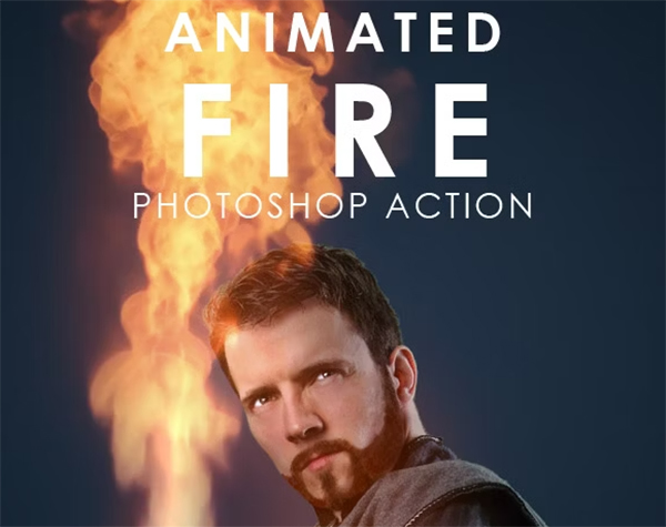 Animated Fire Photoshop Action