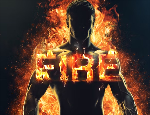 Fire Effect Photoshop Action Template