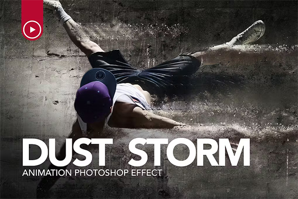 Dust Storm Animation Photoshop Action