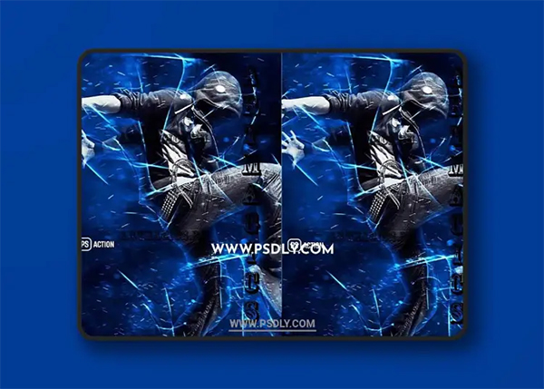 Free Power Storm Photoshop Action