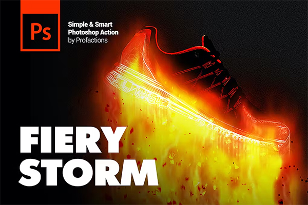 Fire Storm Photoshop Action