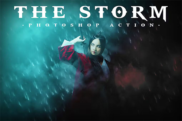 Editable Storm Photoshop Action
