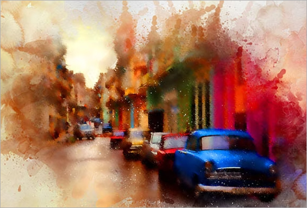 Water Color Painting Photoshop Action