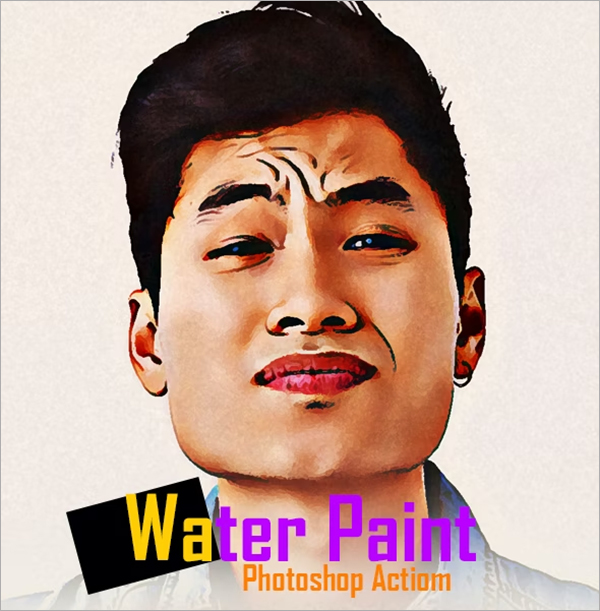 Water Paint Photoshop Action