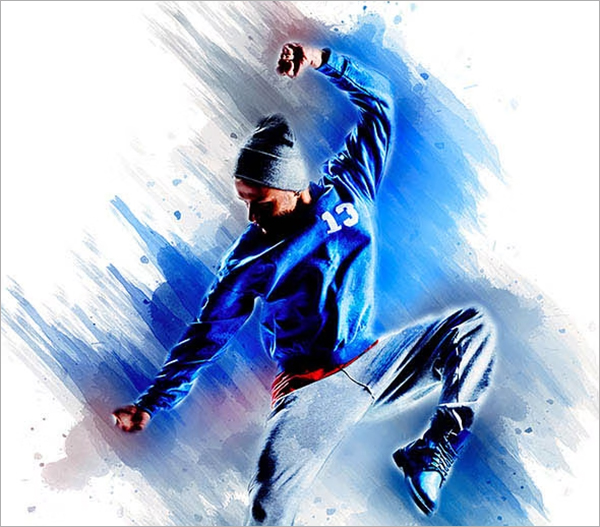 Water Drawing Photoshop Action