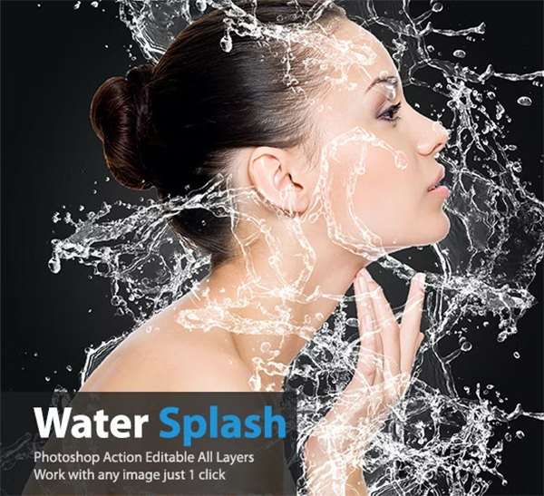 Water Splash Photoshop Action