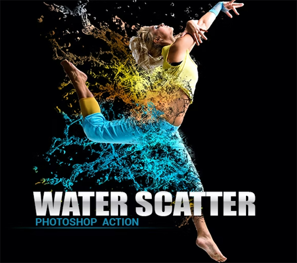 Water Scatter Photoshop Actions