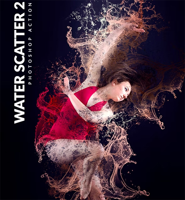 Water Scatter Photoshop Action