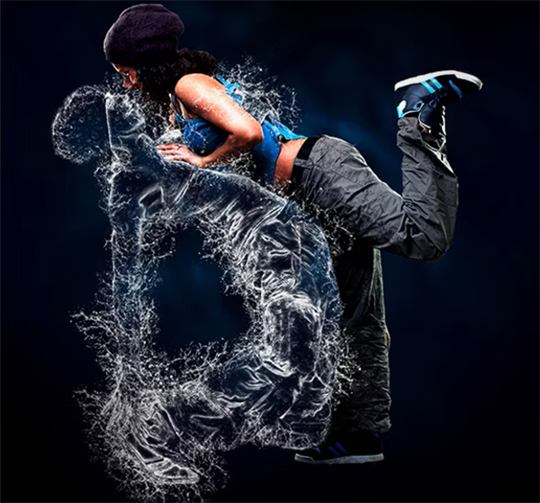 Water Explosion Photoshop Action