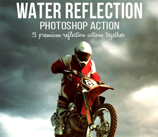 Water Reflection Photoshop Action Template