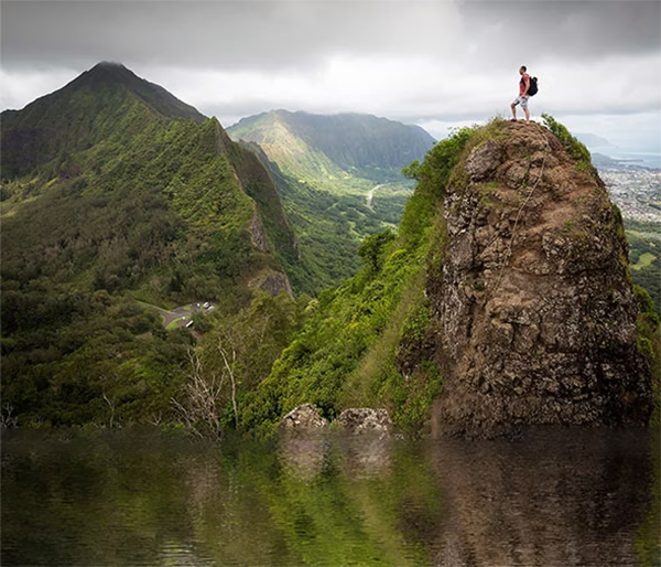 Water Reflection Photoshop Actions Templae