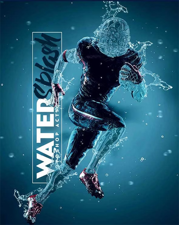 Water Splash Photoshop Action Design