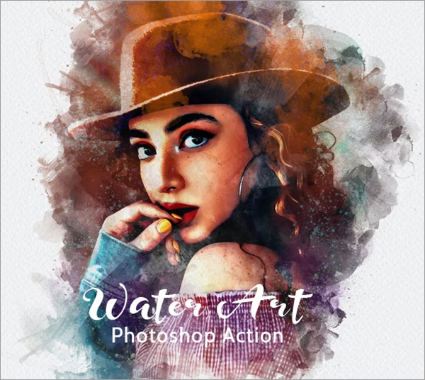 Water Art Photoshop ABR, PAT,  ATN, ZXP, Action