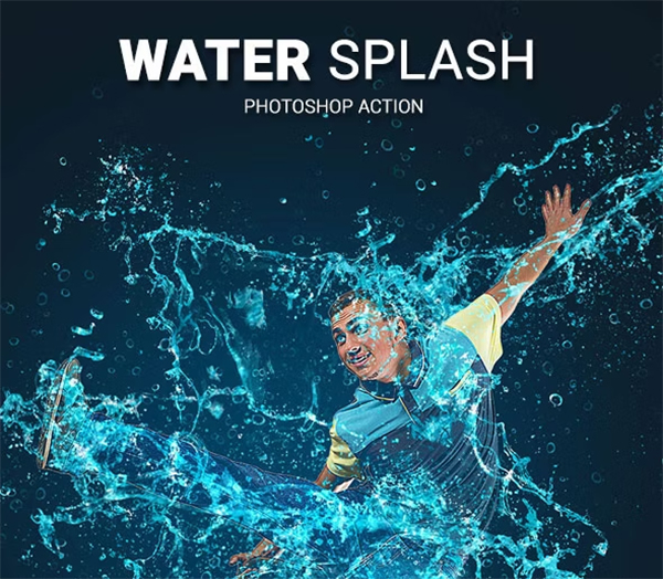 Water Splash Photoshop Actions Design