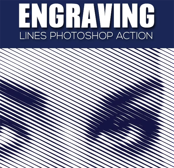 Engraving Lines Photoshop Action