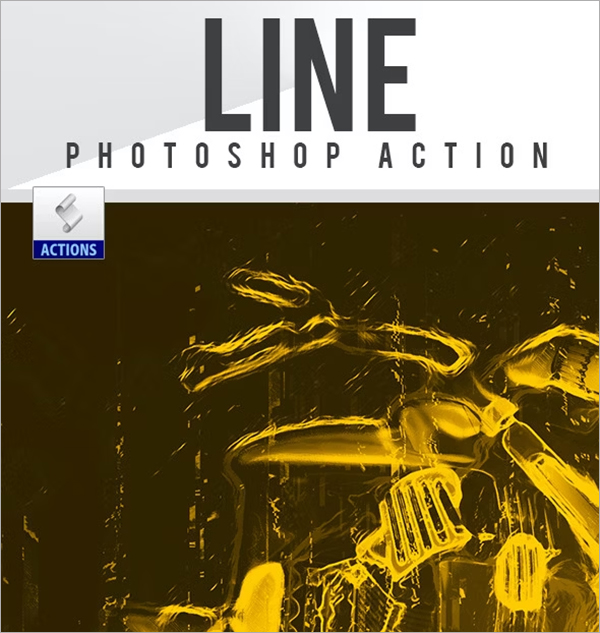 Line Photoshop Action