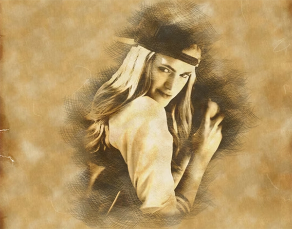 Sketch Lines Photoshop Action