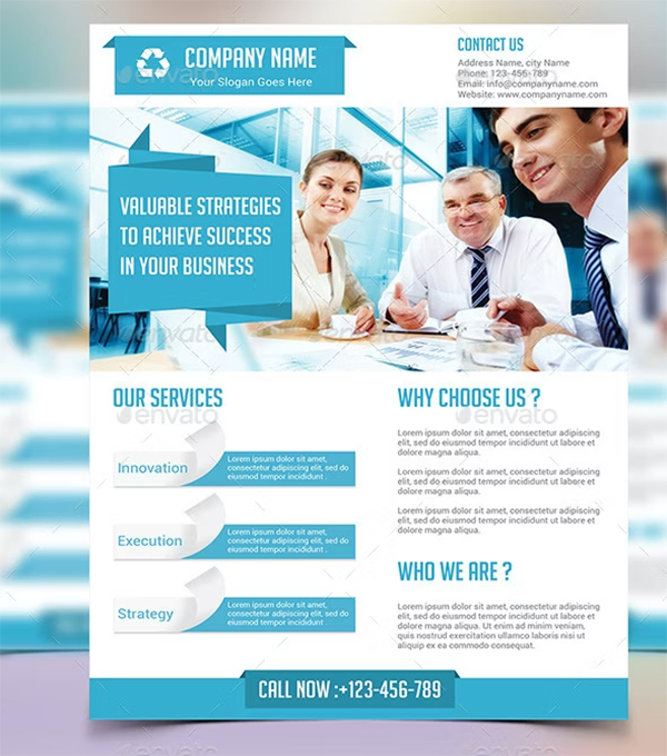 Business Solution PSD Flyers Template