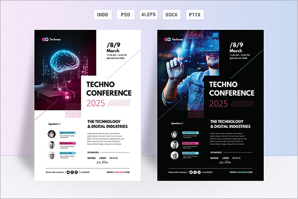 Technology Business Conference Event Flyer