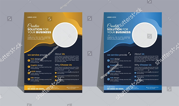 Creative Solution Business Vector Flyer