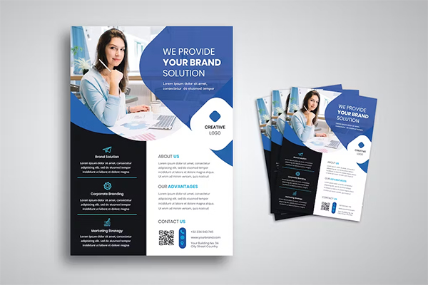 Fully Editable Business Solution Flyer