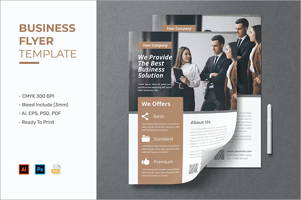 Business Solutions PSD File Flyer