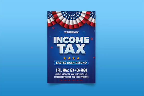 Income Tax Flyer Graphic Templates