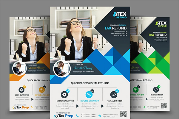 Income Tax Photoshop Flye Template