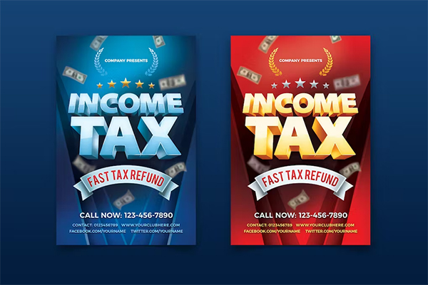 Income Tax Flyer Print Templates