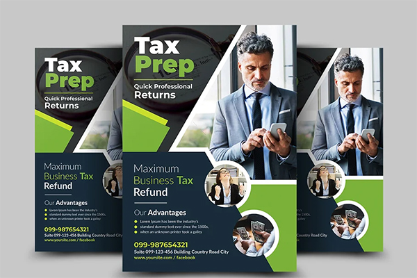 Business Tax Refund Flyer Templates