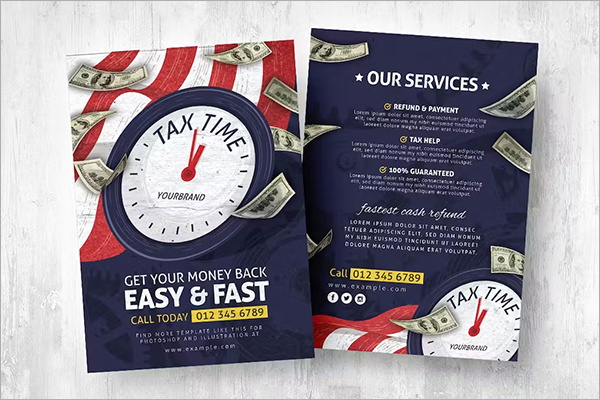 Tax Time Service Flyers Template