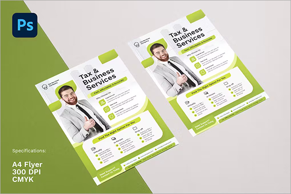 Tax Preparation Flyer Design