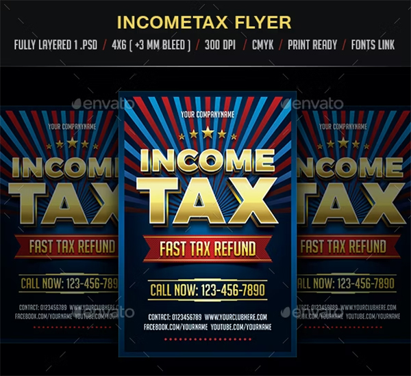 Income Tax Accounting Flyer Template