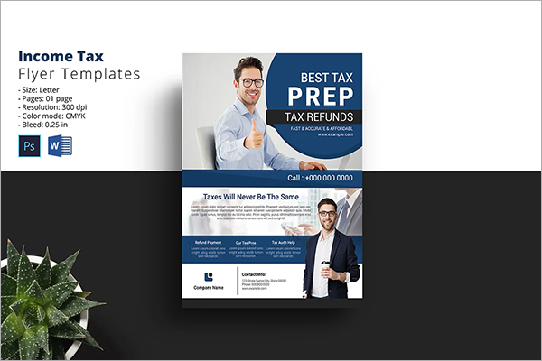 Income Tax Grapgics Flyer Template