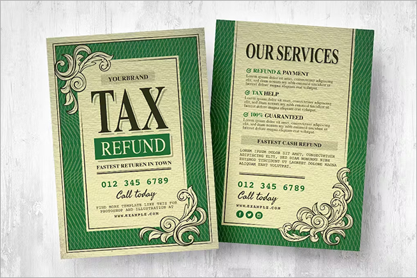 Tax Refund Service Flyers Design