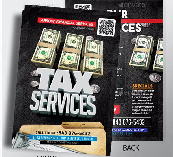 Income Tax Business Flyer Template